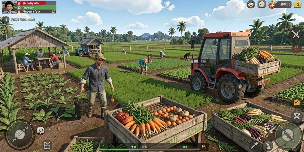 Interaksi multiplayer bersama teman-teman di dalam game.