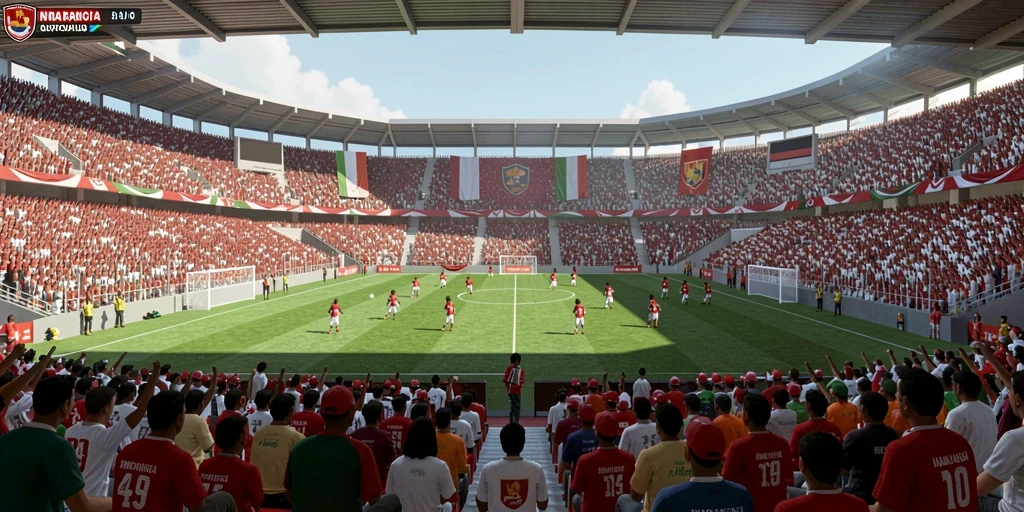 Dunia game yang penuh warna dan detail.